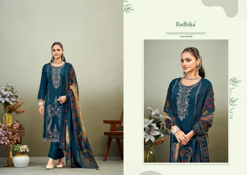 Zaira Vol 1 By Radhika Azara Jam Cotton Dress Material 